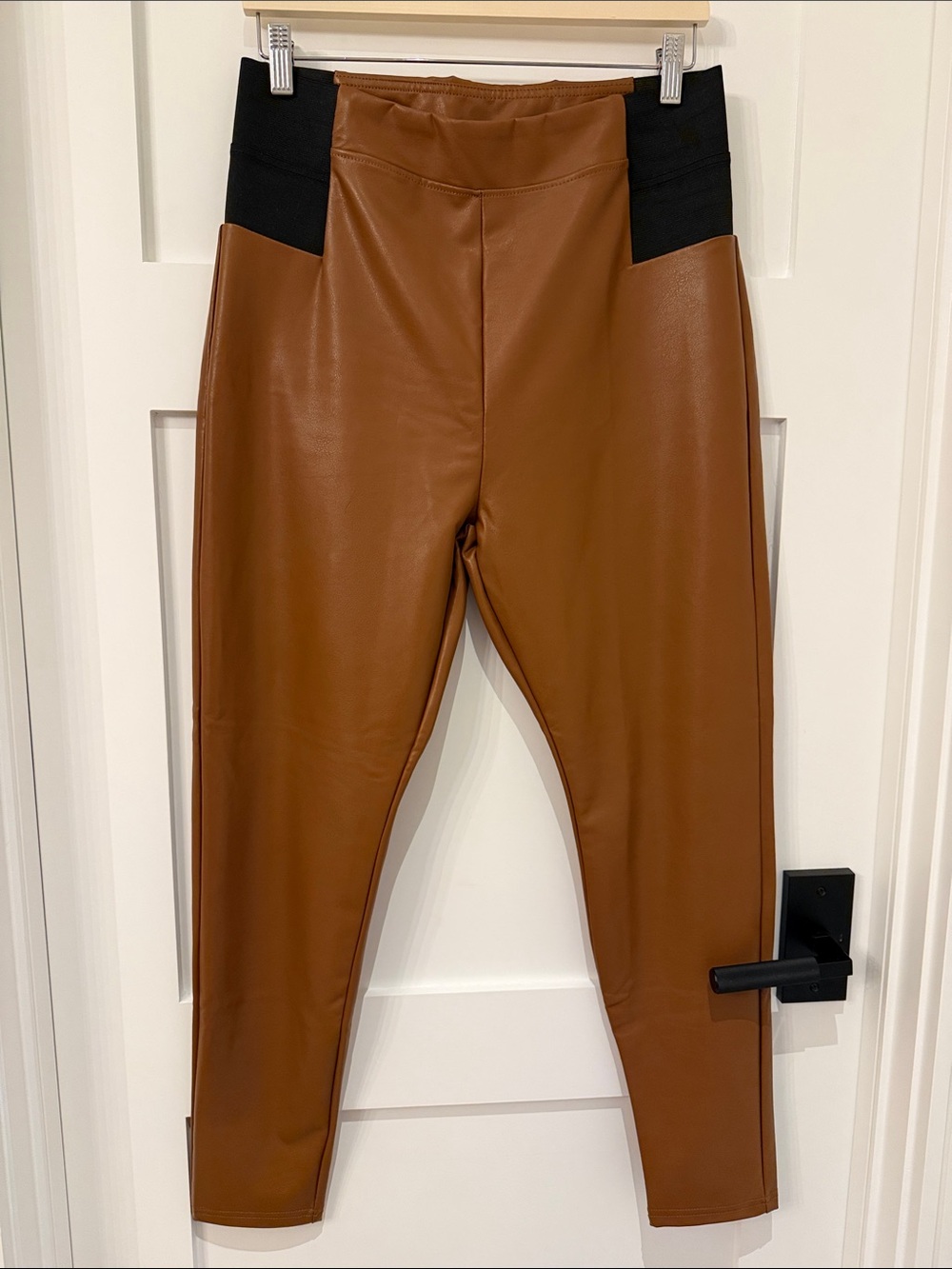 Faux Leather Leggings A New Day - Cognac